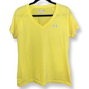 Under Armour Semi-Fitted Yellow Workout Top